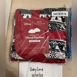 Little sleepies mickey fair isle Cloud blanket